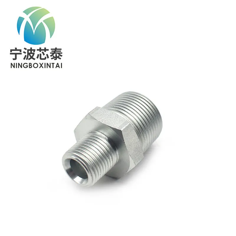 Raccord de tuyau en fonte malléable à gaz adaptateur de nettoyeur haute pression à mamelon hexagonal 3/8 à raccord en acier inoxydable M22